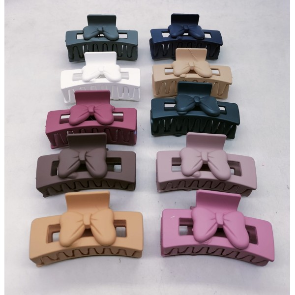 Fashion Alley 7.5cm Matt Hair Claw For Women Pack Of 12