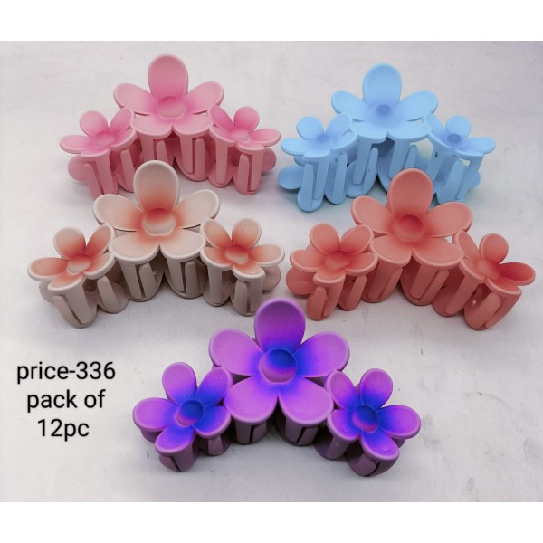 Fashion Alley 10.5 Cm Matt Hair Claw For Women Pack Of 12