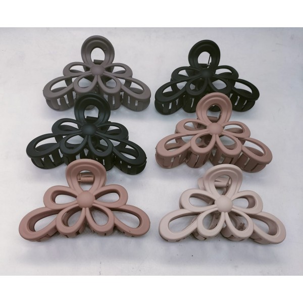 Fashion Alley 12 CM Matt Hair Claw For Women Pack Of 12