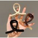 Fashion Alley 8.5 CM Matt Hair Claw For Women [Pack Of 12]