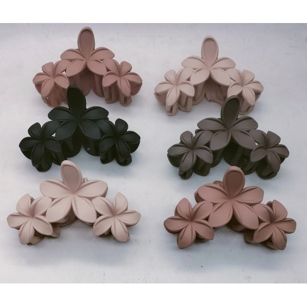 Fashion Alley 12 CM Matt Hair Claw For Women Pack Of 12