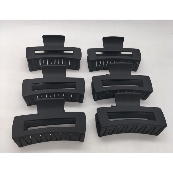 Fashion Alley 8.5 CM Matt Hair Claw For Women [Pack Of 12]