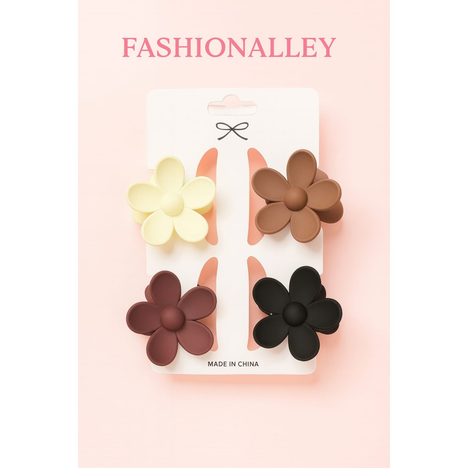 Fashion Alley 5 CM Matt Hair Claw For Women Pack Of 12 Pc Fashion Alley 5 CM Matt Hair Claw For Women Pack Of 12 Pc