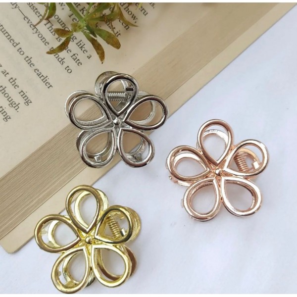 Fashion Alley Random Design Metal Hair Claw [Pack Of 12]