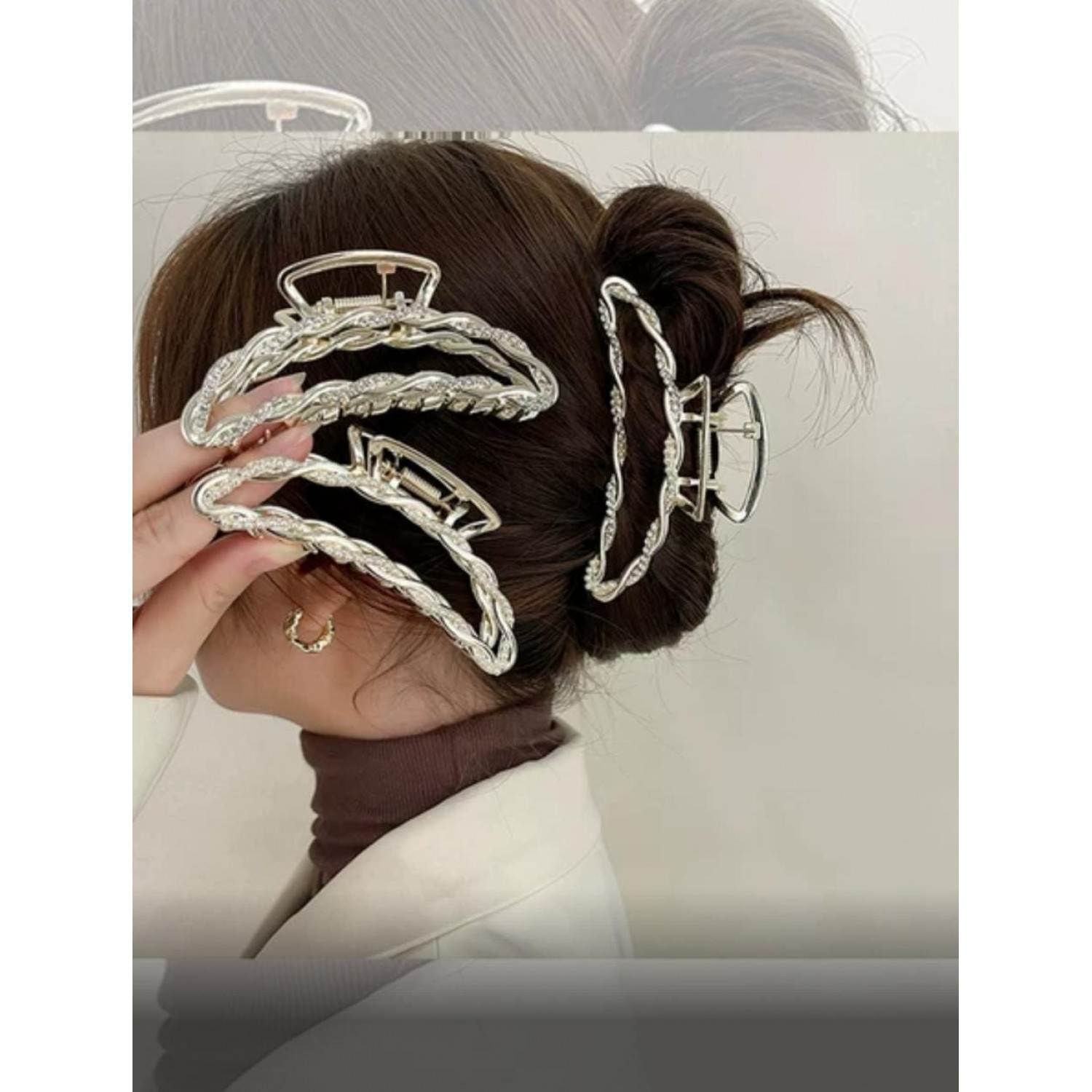 Fashion Alley Metal Hair Claw ( Pack of 12 )