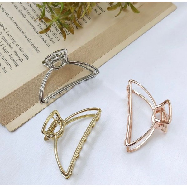 Fashion Alley Random Design Metal Hair Claw [Pack Of 12]