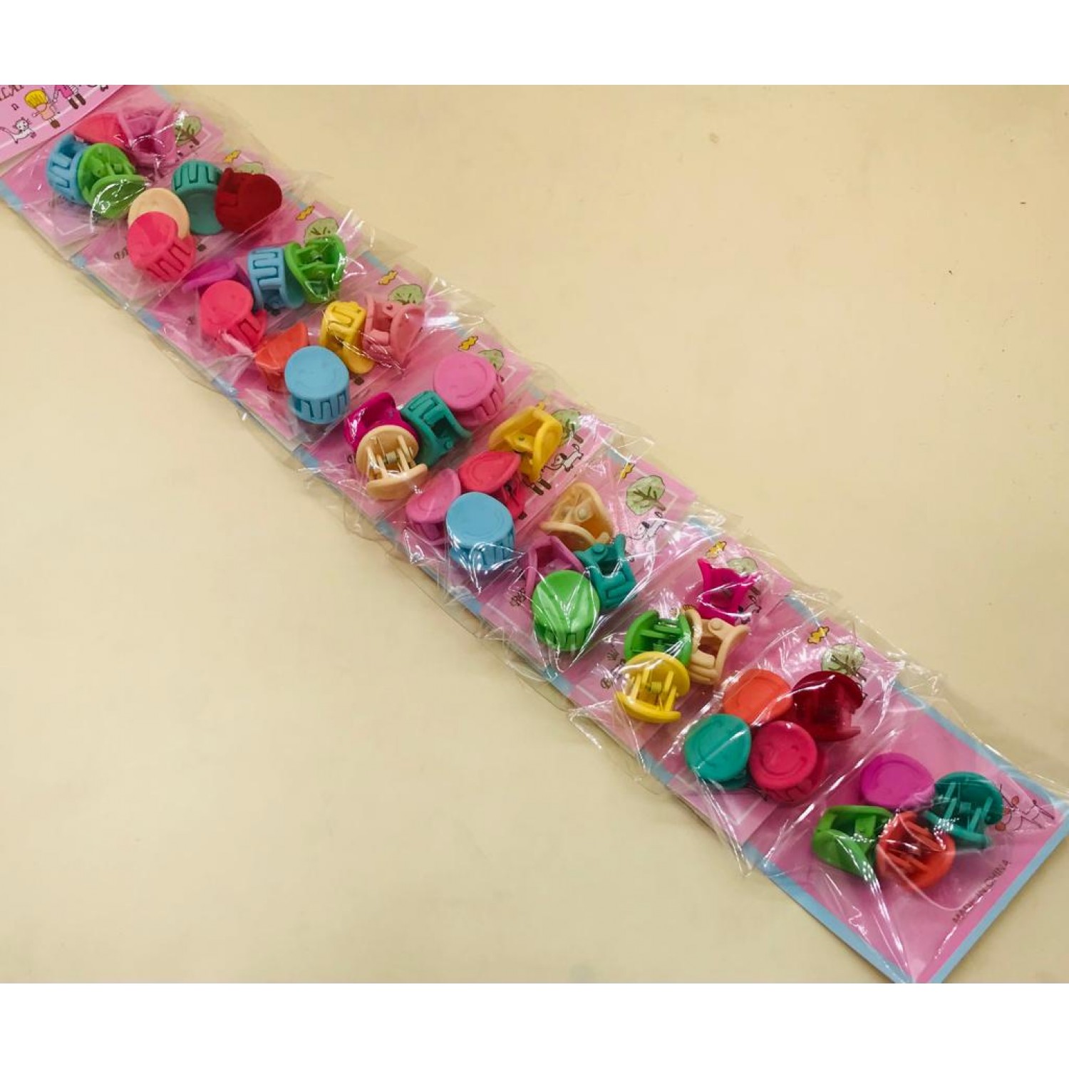 Fashion Alley Kids Mini Hair Claw [Pack Of 10 Pouch]