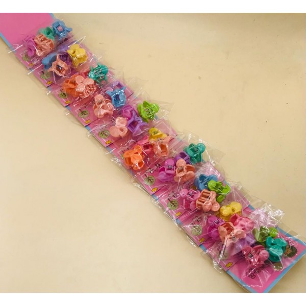 Fashion Alley Kids Mini Hair Claw [Pack Of 10 Pouch]