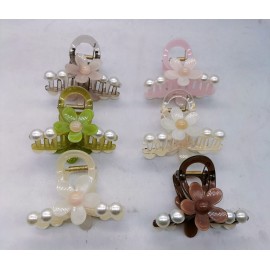 Fashion Alley 9 CM Hair Claw For Women Pack Of 12