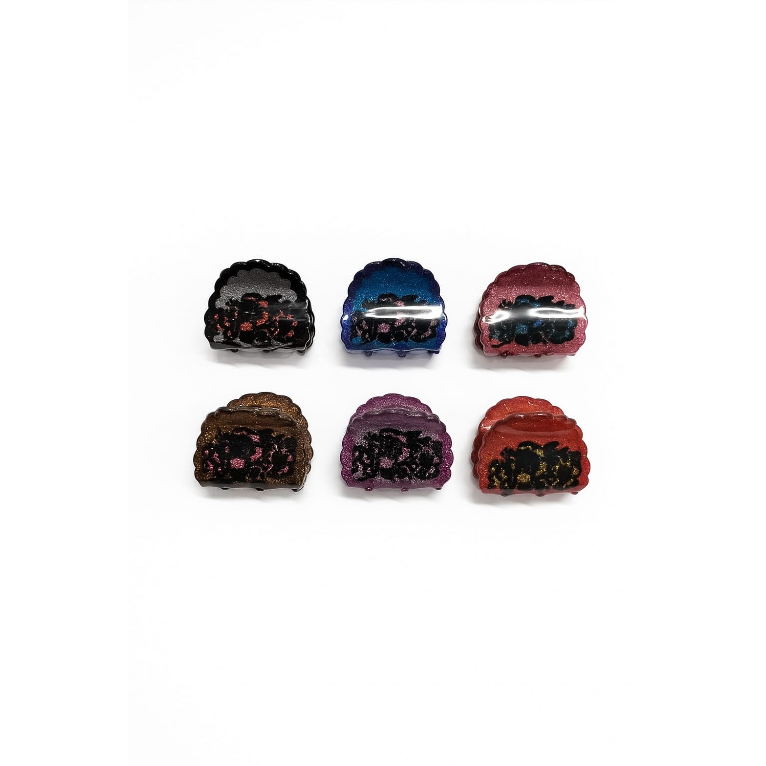 Fashion Alley Mini Hair Claw For Women Pack Of 12 Pc  Fashion Alley Mini Hair Claw For Women Pack Of 12 Pc