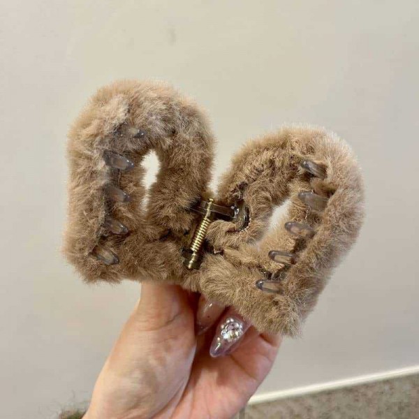 Fashion Alley 7cm Fur Hair Claw For Women Pack Of 12