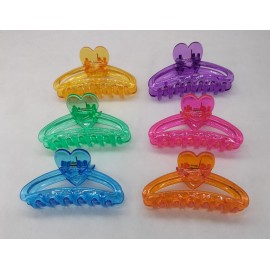 Fashion Alley 8 CM Shine Hair Claw For Women [Pack Of 12]