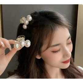 Fashion Alley 5cm Pearl Hair Claw For Women [Pack Of 12]