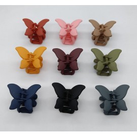 Fashion Alley Mini Matt Butterfly Hair Claw [Pack Of 12]