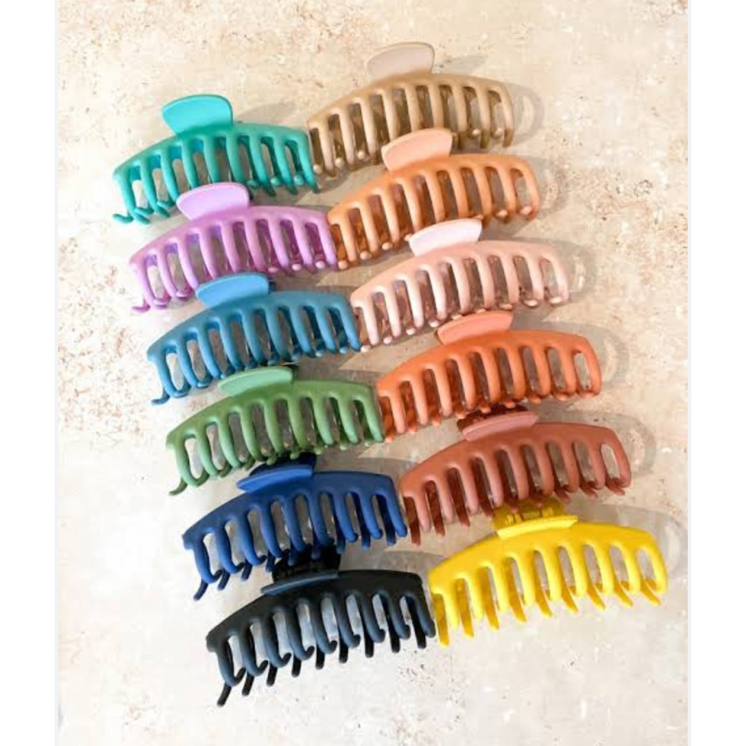 Fashion Alley Matt Hair Claw [Pack Of 12]