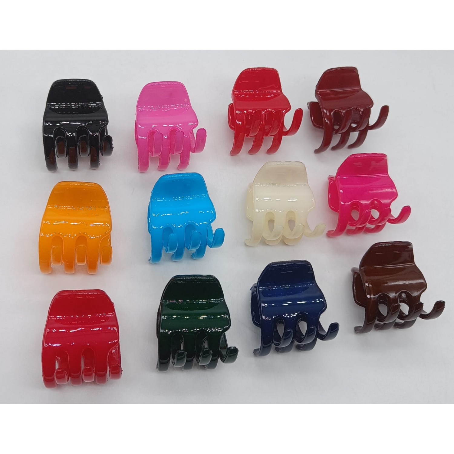 Fashion Alley 4 CM Made In Korea Hair Claw For Women [Pack Of 12]