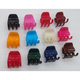 Fashion Alley 4 CM Made In Korea Hair Claw For Women [Pack Of 12]