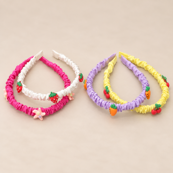 Fashion Alley fruit Hair Band for women pack of 12