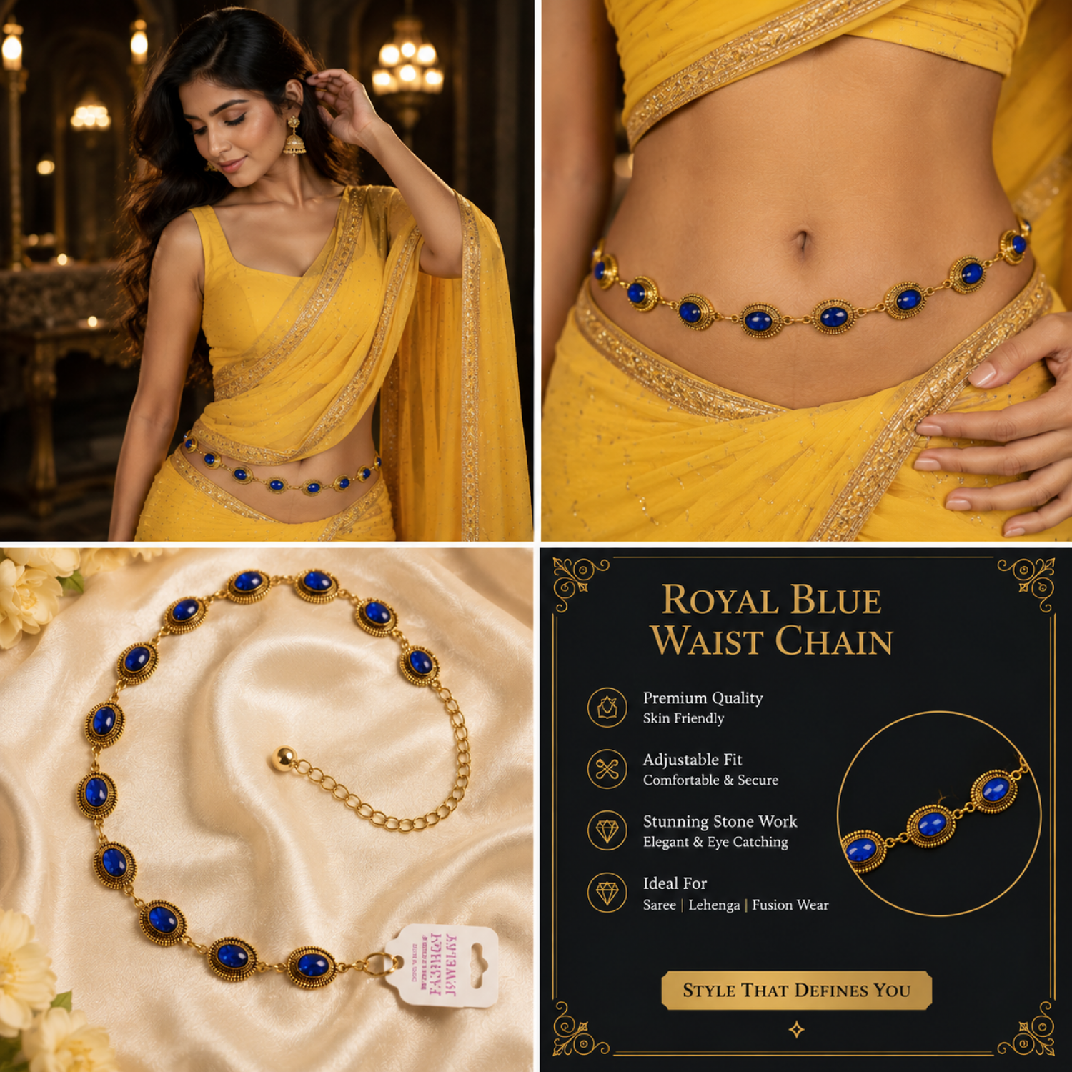 Fashion Alley Waist Chain for women pack of 12