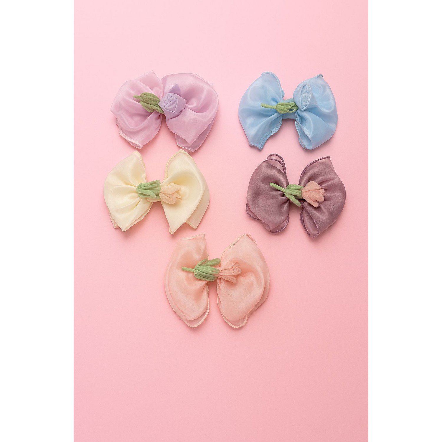 Fashion Alley Flower Design Bow Hair Pin For Women Pack Of 5 Pc Fashion Alley Flower Design Bow Hair Pin For Women Pack Of 5 Pc