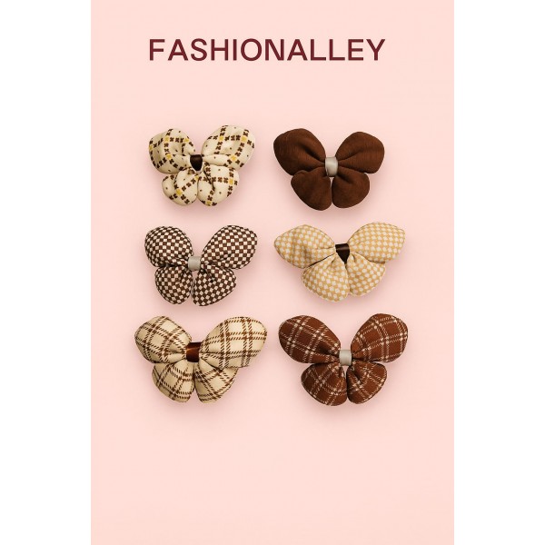 Fashion Alley Bow Hair Pin For Kids Pack Of 12 Pc Fashion Alley Bow Hair Pin For Kids Pack Of 12 Pc