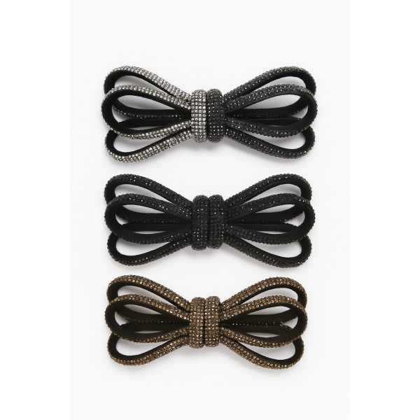 Fashion Alley Bow Hair Pin For Women Pack Of 12 Pc