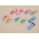 Fashion Alley Printed Tic Tac Pins Random Shape & Prints( 10 Pair per card )