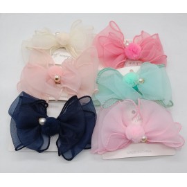 Fashion Alley Bow Hair Pin For Kids [Pack Of 12]