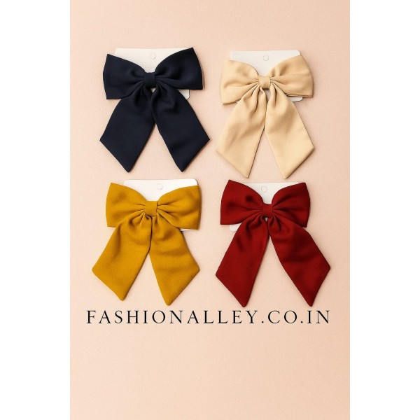 Fashion Alley Bow Hair Pin For Women Pack Of 12 Pc