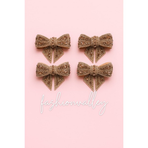 Fashion Alley Peach Color Bow Pin For Women Pack Of 12 Pc Fashion Alley Peach Color Bow Pin For Women Pack Of 12 Pc