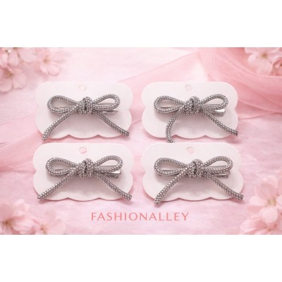 Fashion Alley Bow Hair Pin For Women Pack Of 12 Pc