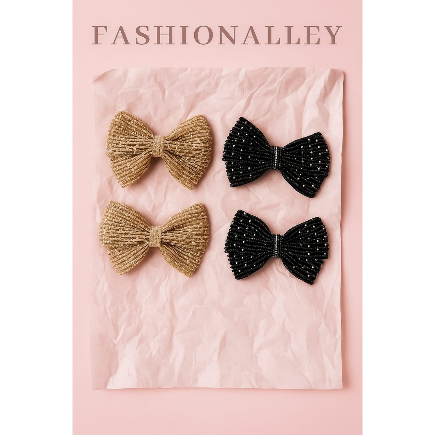 Fashion Alley Bow Hair Pin For Women Pack Of 12 Pc Fashion Alley Bow Hair Pin For Women Pack Of 12 Pc