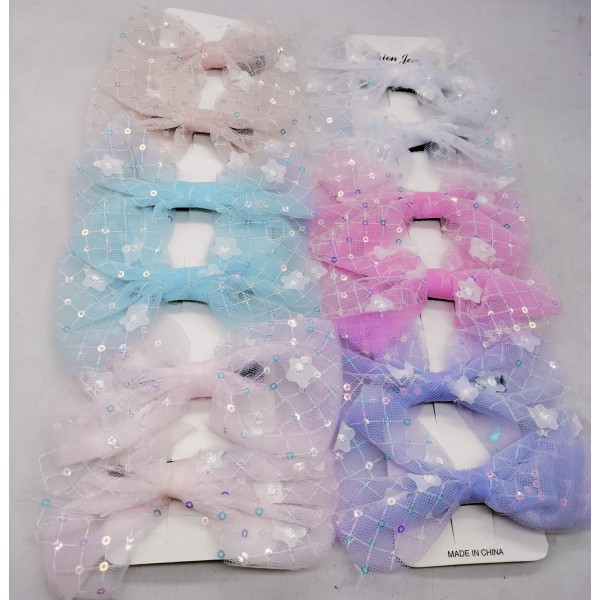 Fashion Alley Bow Pin For  Kids Pack Of 12 Pc