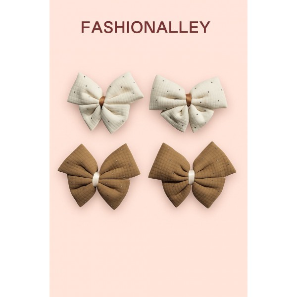 Fashion Alley Bow Hair Pin For Kids Pack Of 12 Pc Fashion Alley Bow Hair Pin For Kids Pack Of 12 Pc