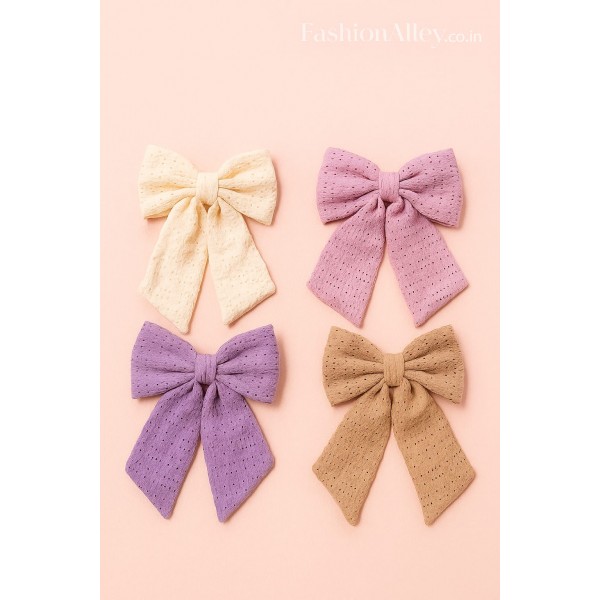 Fashion Alley Bow Hair Pin For Women Pack Of 12 Pc