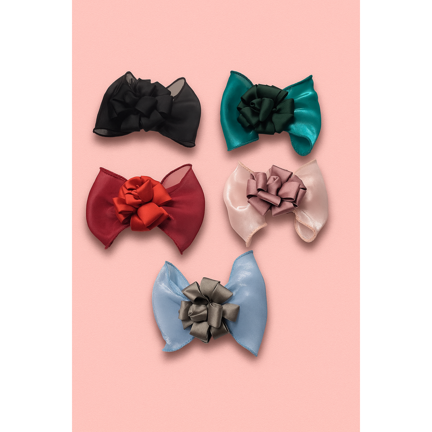 Fashion Alley Bow Style Hair Pin For Women Pack Of 5 Pc Fashion Alley Bow Style Hair Pin For Women Pack Of 5 Pc
