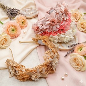 Fashion Alley Flower Hair Band Pack Of 12