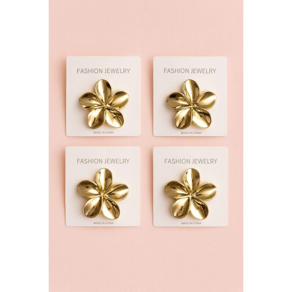 Fashion Alley Flower Metal Hair Pin For Women Pack Of 12 Pc Fashion Alley Flower Metal Hair Pin For Women Pack Of 12 Pc