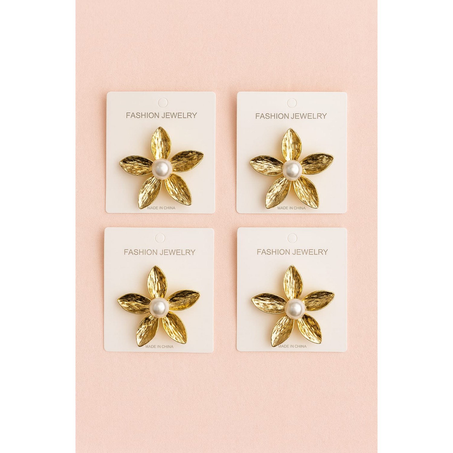 Fashion Alley Flower Metal Hair Pin For Women Pack Of 12 Pc