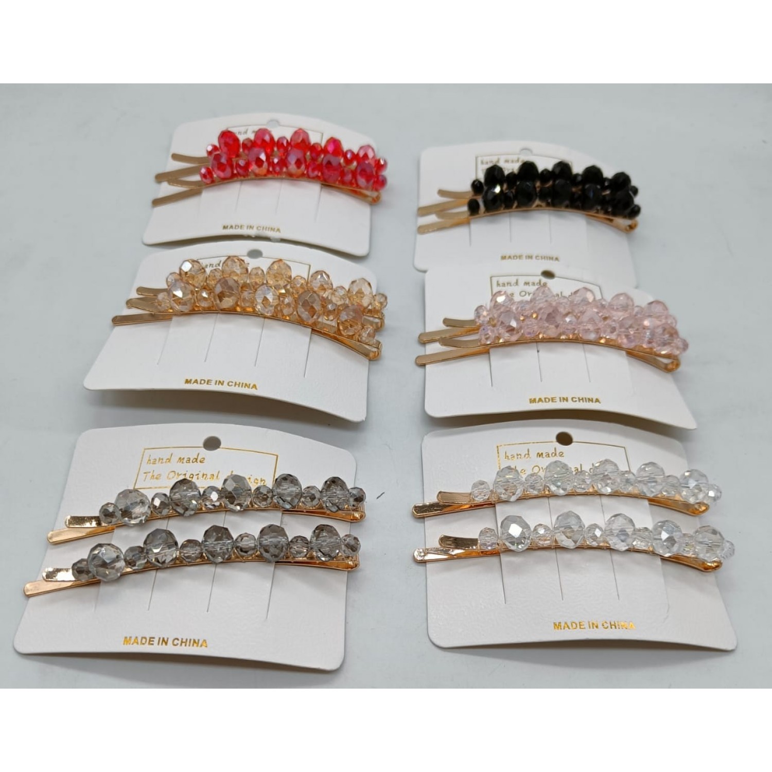 Fashion Alley crystal Hair Pin [Pack Of 12 Cards]