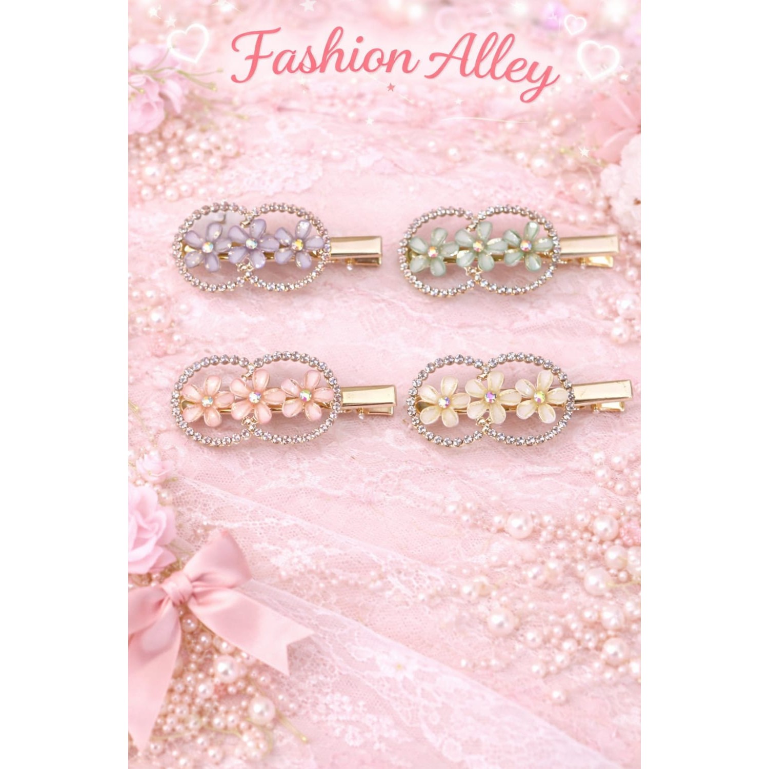 Fashion Alley Metal Hair Pin For Women Pack Of 10 Pc