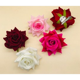 Fashion Alley Flower Hair Pin With Brooch [Pack Of 30 Peace]