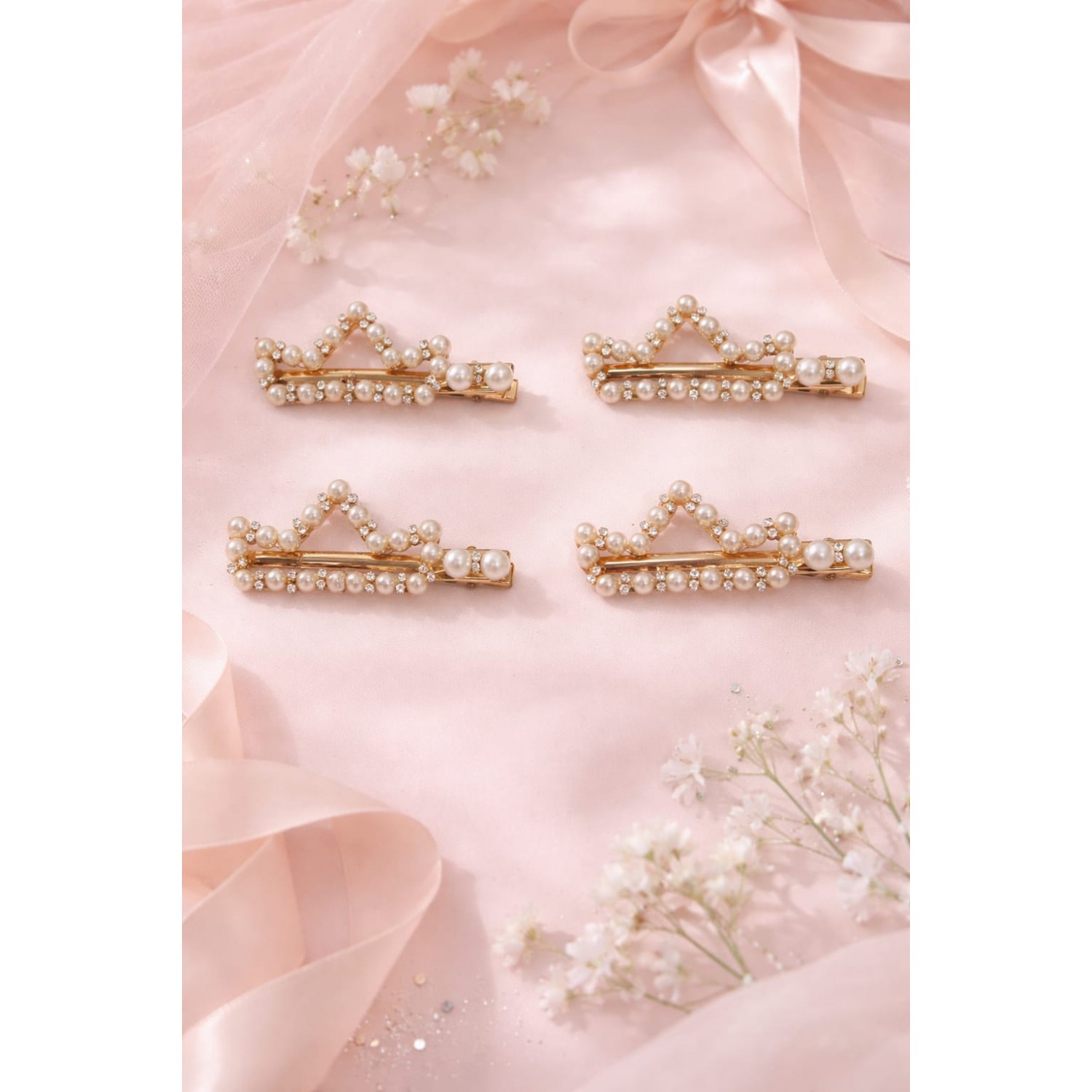 Fashion Alley Korean Metal Hair Pin For Women Pack Of 10 Pc