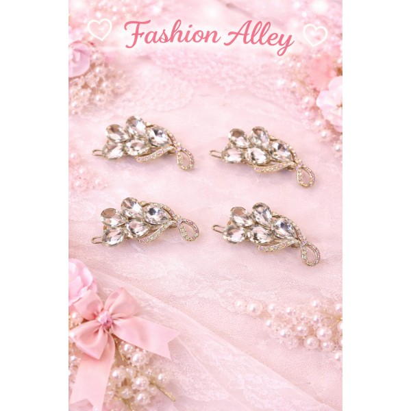 Fashion Alley Metal Stone Hair Pin For Women Pack Of 10 Pc