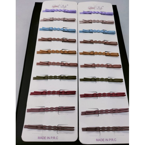 Fashion Alley Hair Pin For Kids Pack Of 12 Card 