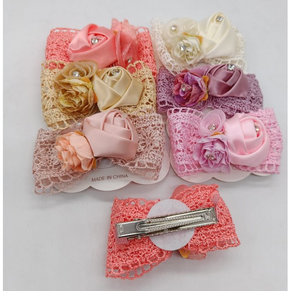 Fashion Alley Assorted Design Flower Pin [Pack Of 12]