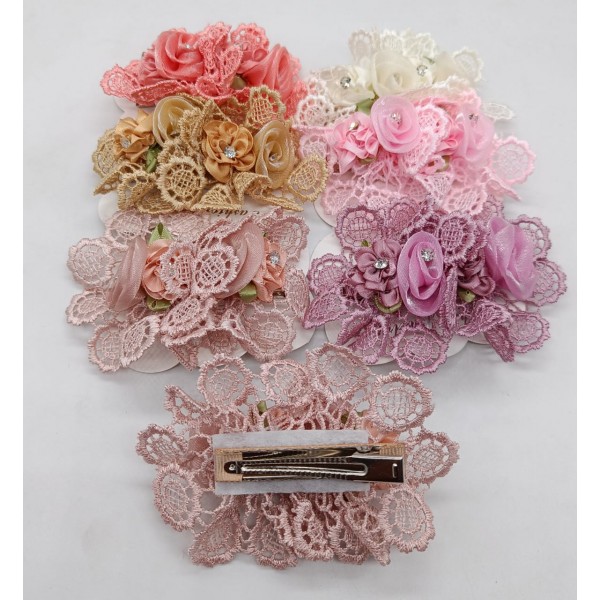 Fashion Alley Assorted Design Flower Pin [Pack Of 12]