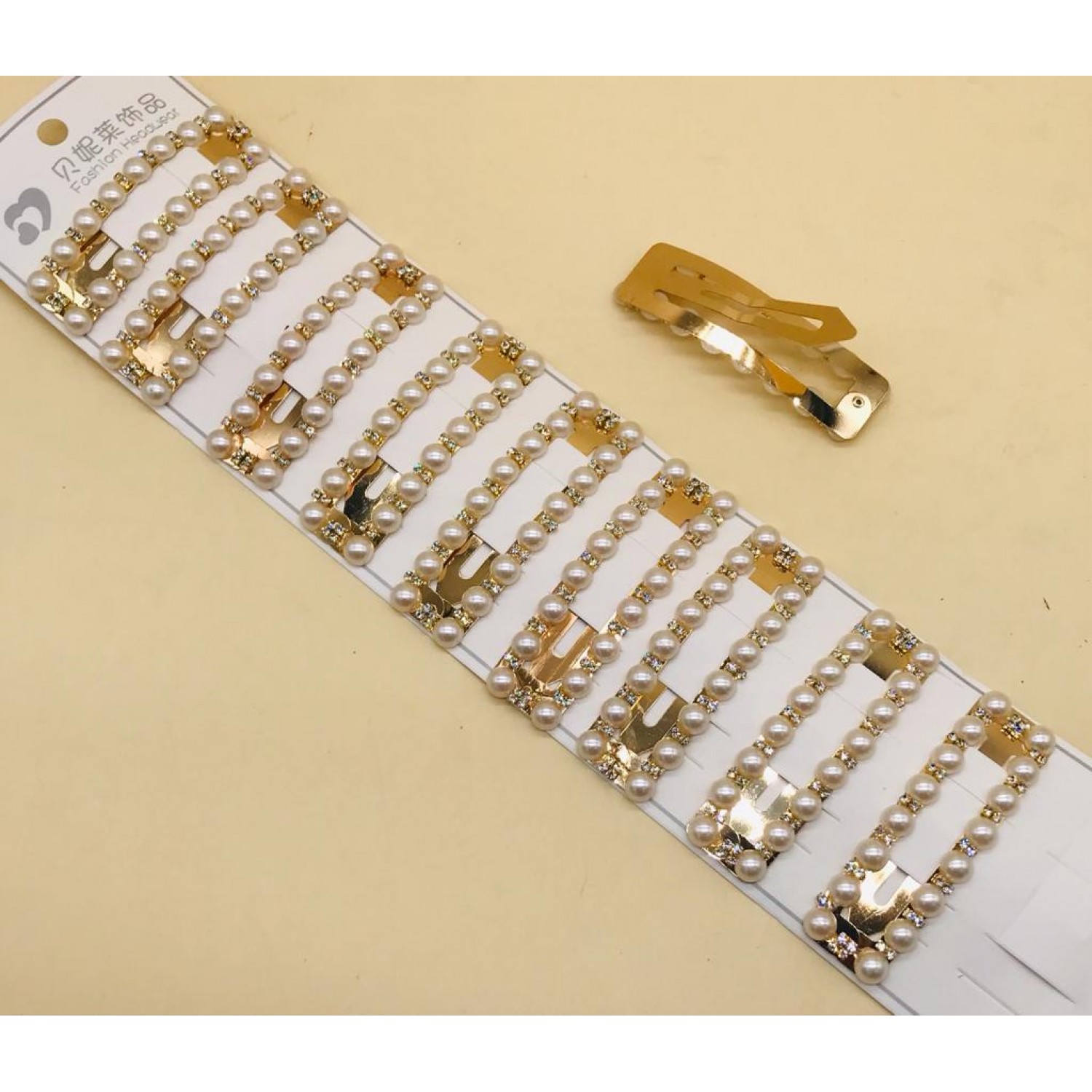 Fashion Alley Design Pearl Tic Tac Pins ( pack of 10 pc ) Fashion Alley Design Pearl Tic Tac Pins ( pack of 10 pc )