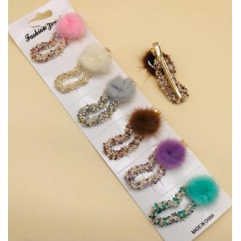 Fashion Alley Random Print  Hair Pin [Pack Of 12]