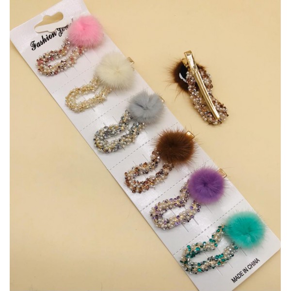 Fashion Alley Random Print  Hair Pin [Pack Of 12]